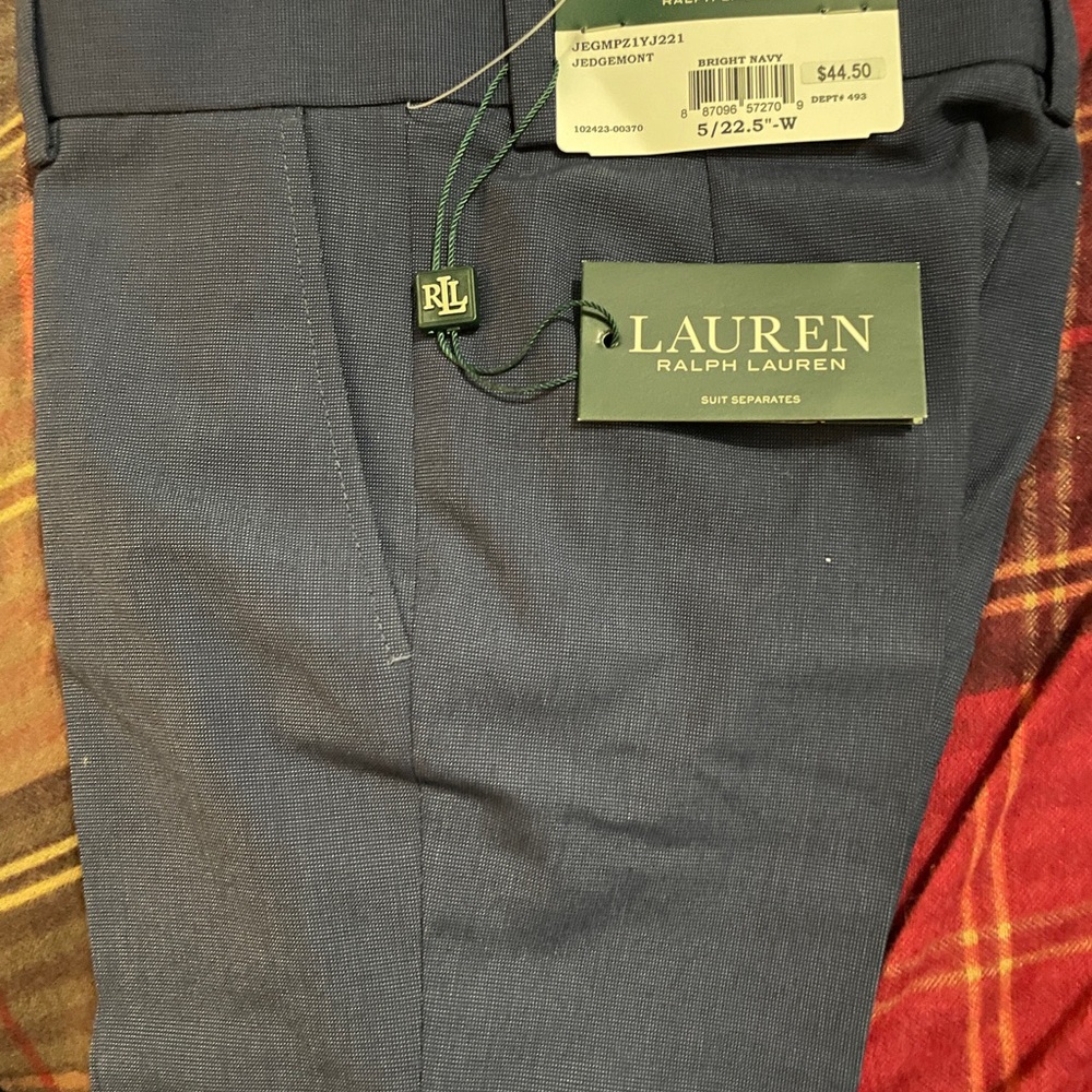 Ralph Lauren Bright Navy Suit Pants